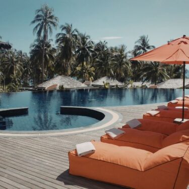 Pool Deck and Patio Pavers We install slip-resistant pavers and stone surfaces for pool decks and surrounding patios.